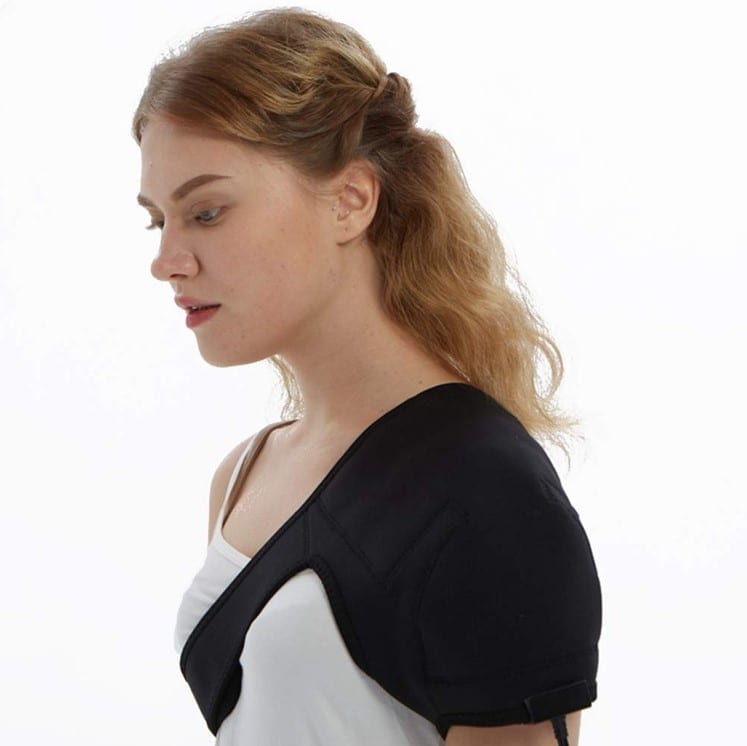 shoulder heat pad on girl side shoulder heat pad on girl side